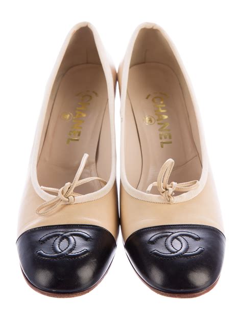 chanel beige leather cap toe pumps|chanel cap toe sneakers.